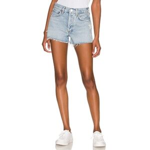 Women's Size 30 AGOLDE Parker Vintage Cut Off Denim Shorts in Swapmeet